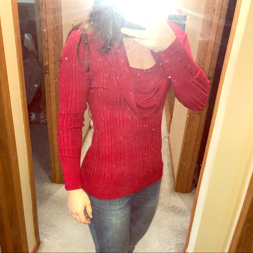 Red sweater